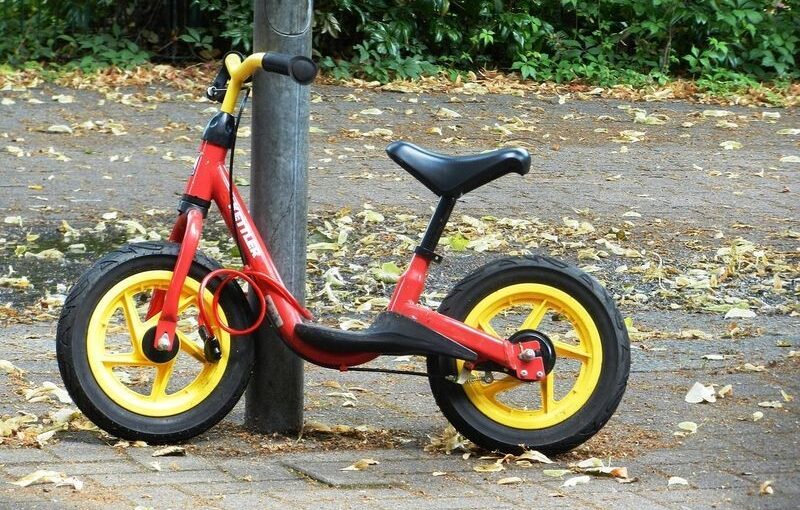 Rowerki biegowe dziecięce – ujęcie ogólne